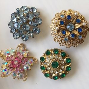 Vintage Rhinestone Brooches #118C